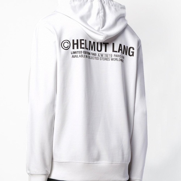 Helmut Lang Taxi Project Paris Hoodie White L XL - Picture 2 of 13